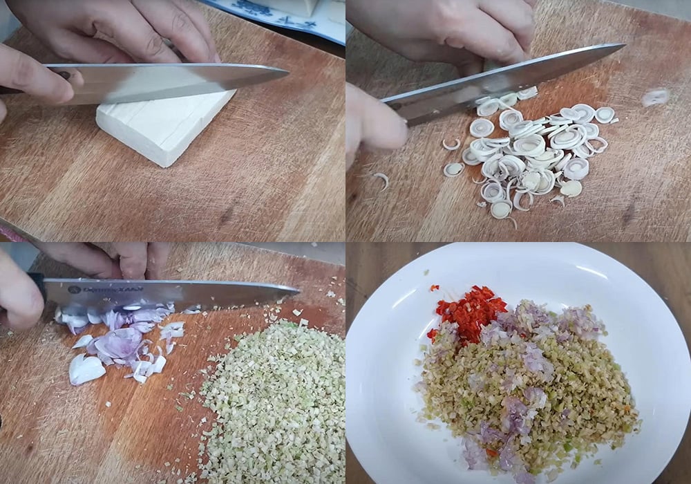 Sơ chế các nguyên liệu
