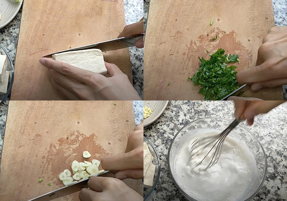 Sơ chế các nguyên liệu