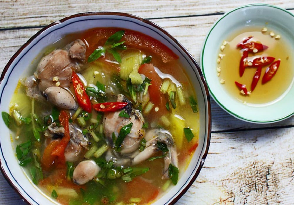 Canh chua ếch