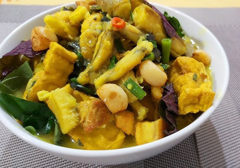 Ếch om chuối đậu