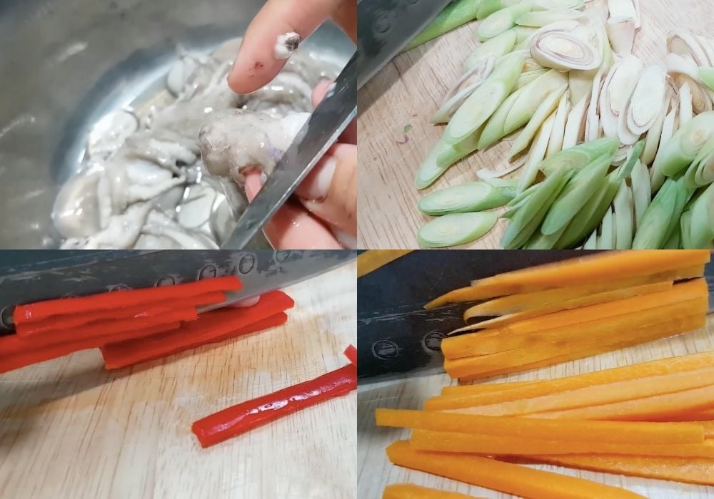 Sơ chế các nguyên liệu