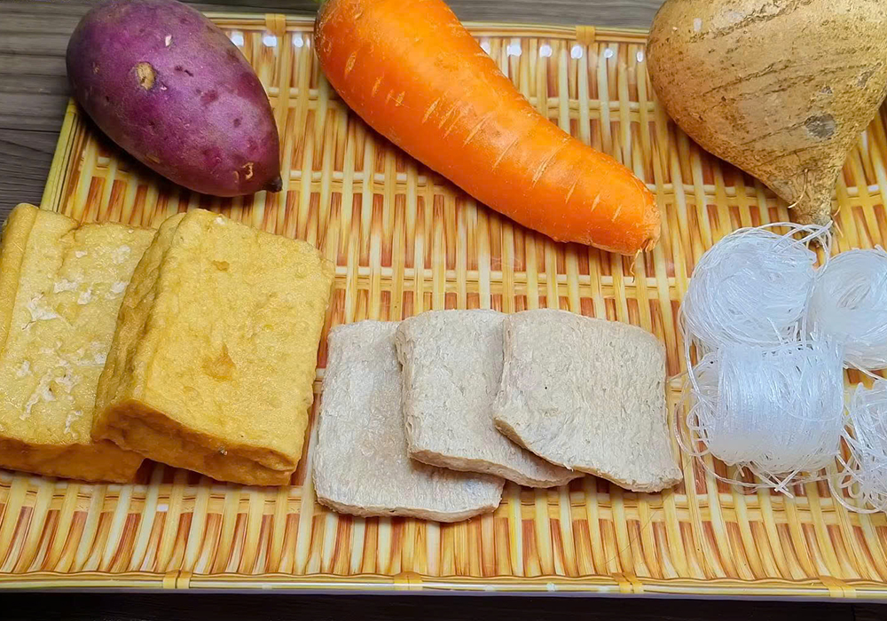 Nguyên liệu làm gỏi cuốn chay