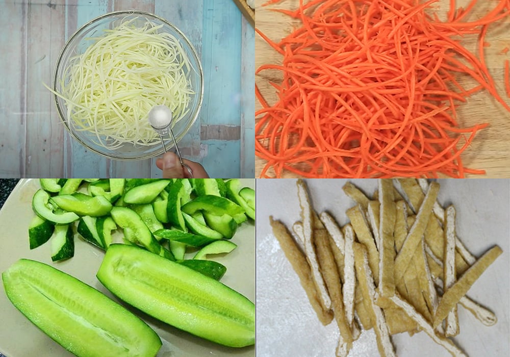 Sơ chế các nguyên liệu
