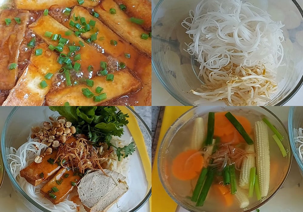 Các bước làm hủ tiếu khô chay