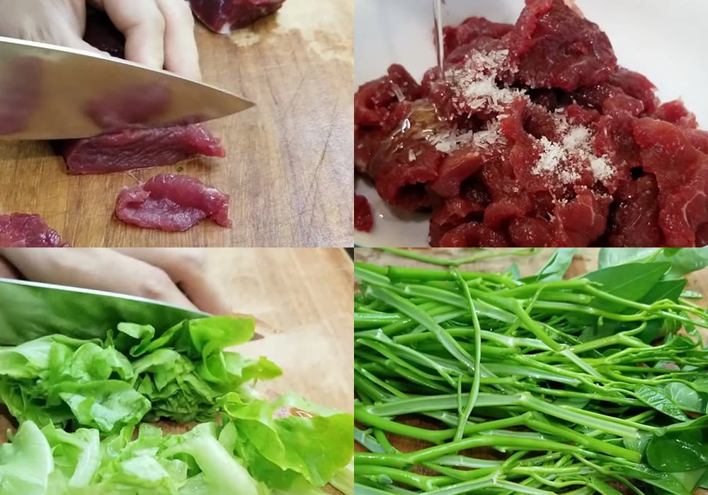 Sơ chế các nguyên liệu