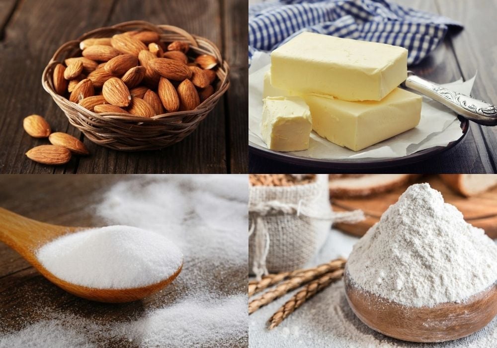 Nguyên liệu làm bánh hạnh nhân
