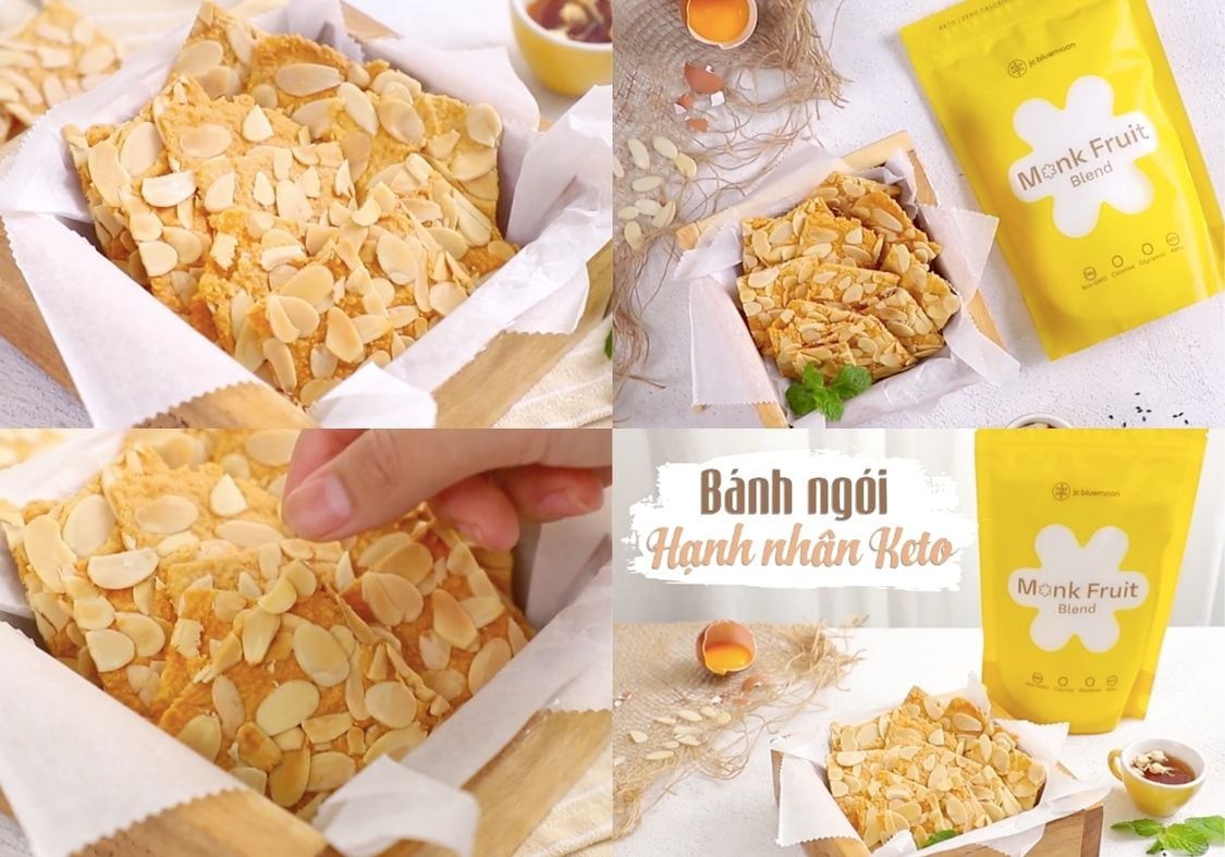 Bánh ngói hạnh nhân keto