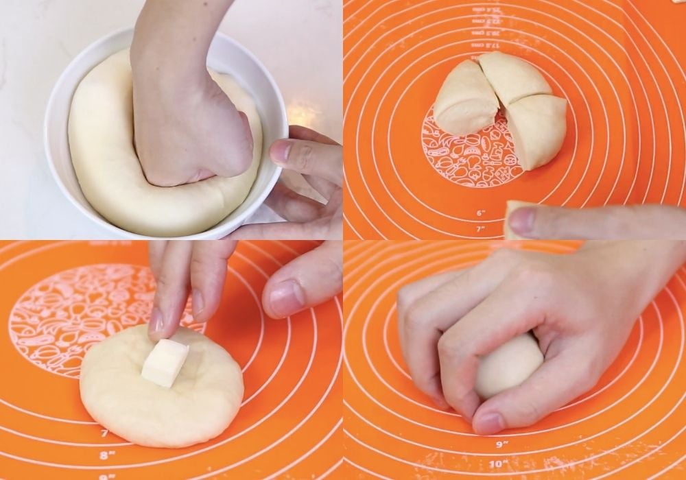 Chia và tạo hình bánh