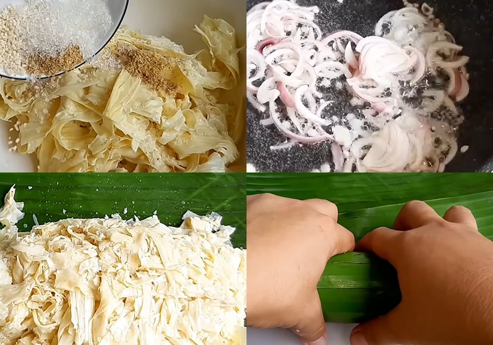 Các bước làm giò lụa chay