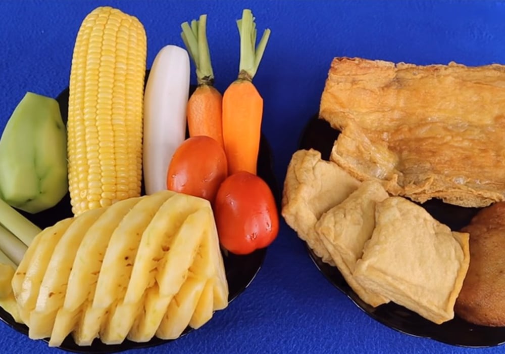 Nguyên liệu nấu lẩu chay chua