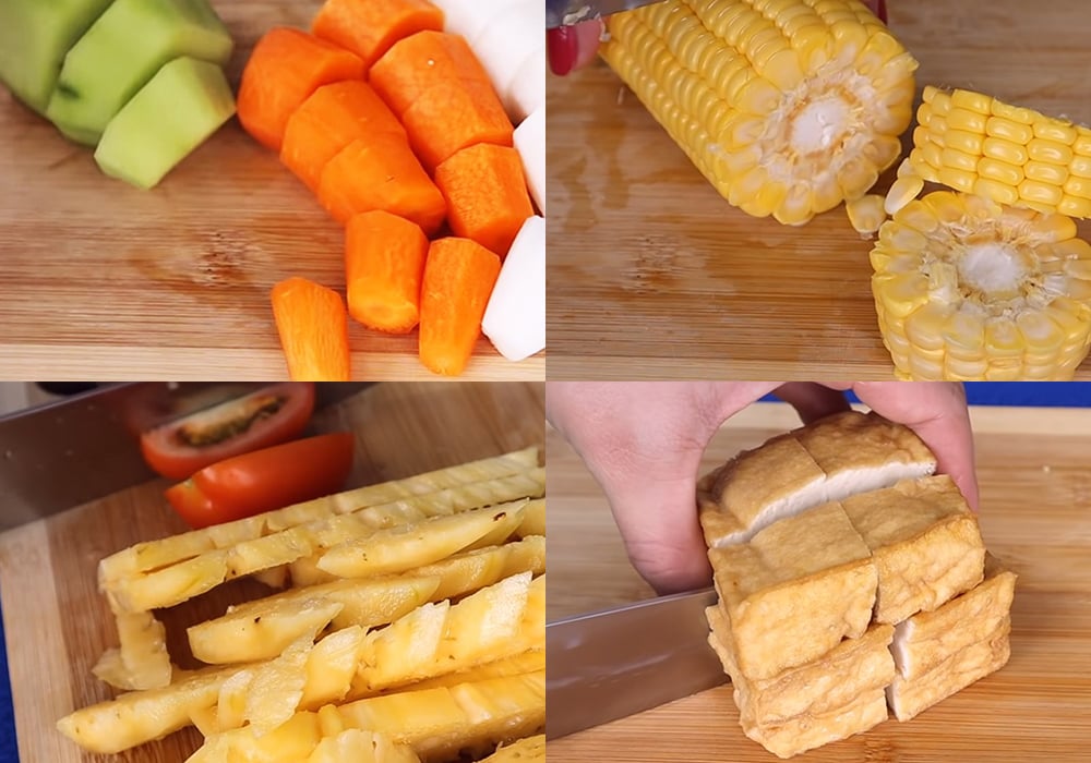 Sơ chế các nguyên liệu