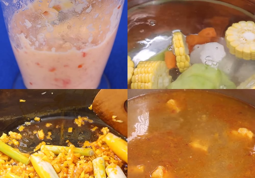 Các bước làm lẩu chay chua cay