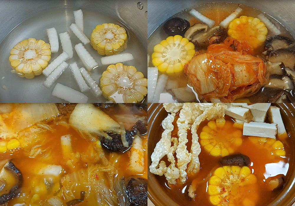 Các bước làm lẩu kim chi chay