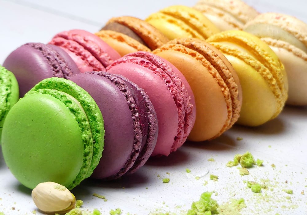 Các hương vị macaron phổ biến