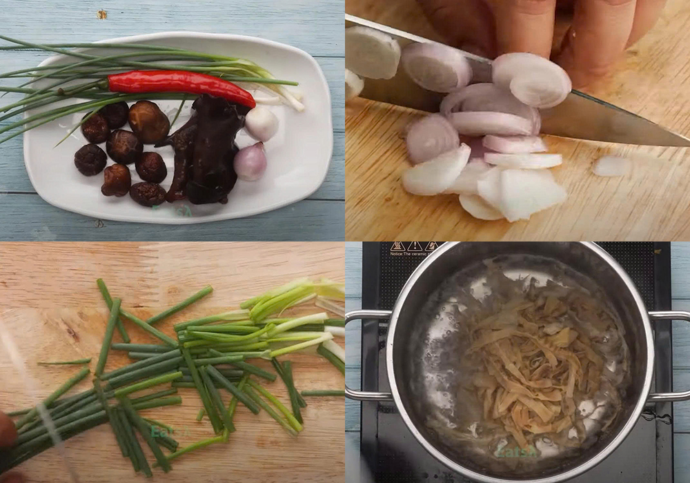 Sơ chế các nguyên liệu