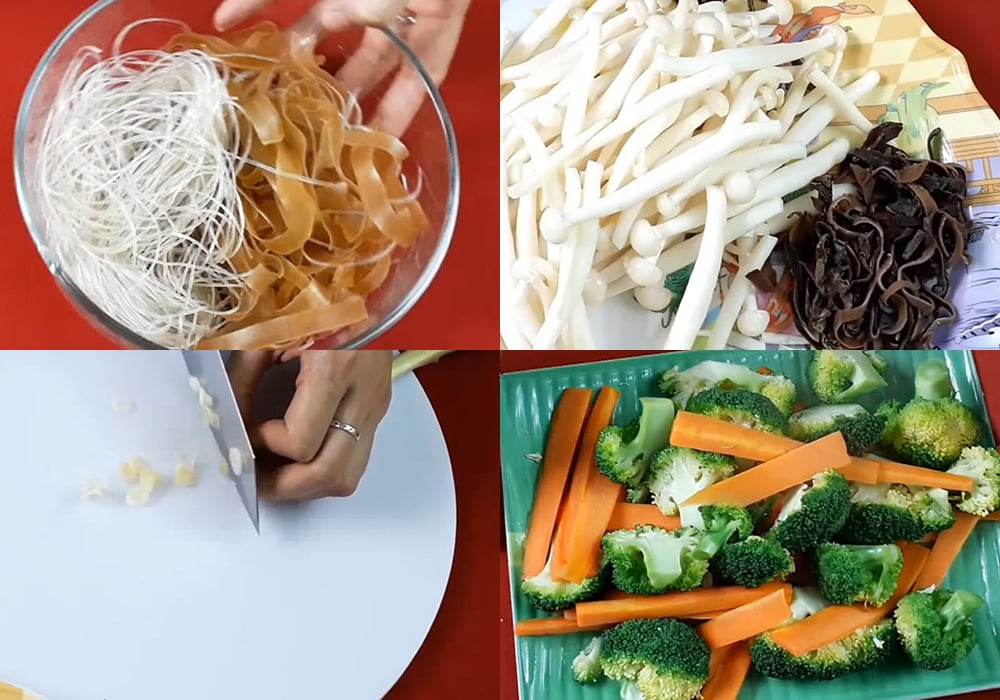 Sơ chế các nguyên liệu