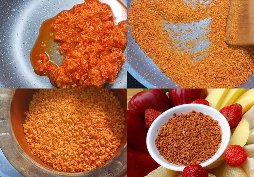 Các bước làm muối ớt Tây Ninh chay