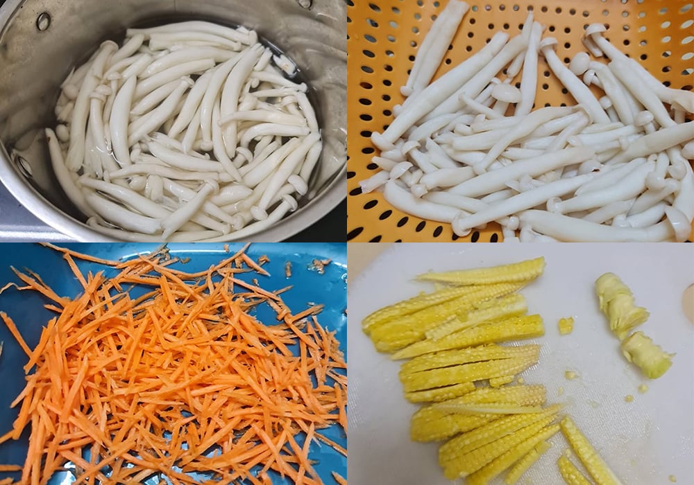 Sơ chế các nguyên liệu