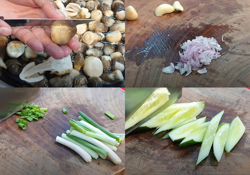 Sơ chế các nguyên liệu