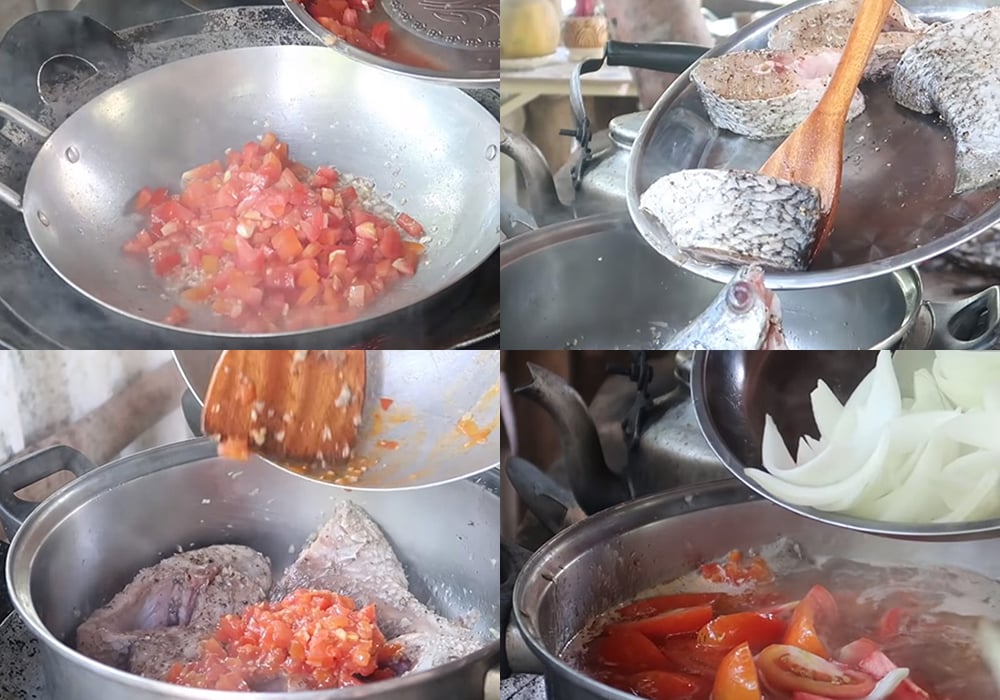 Các bước làm cá chẻm nấu ngót