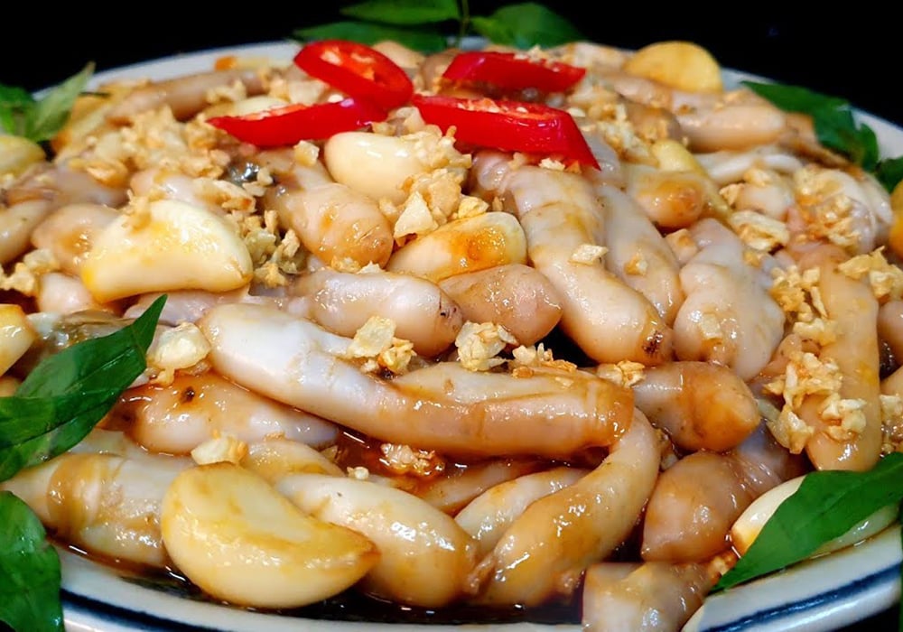 Ốc móng tay xào bơ tỏi