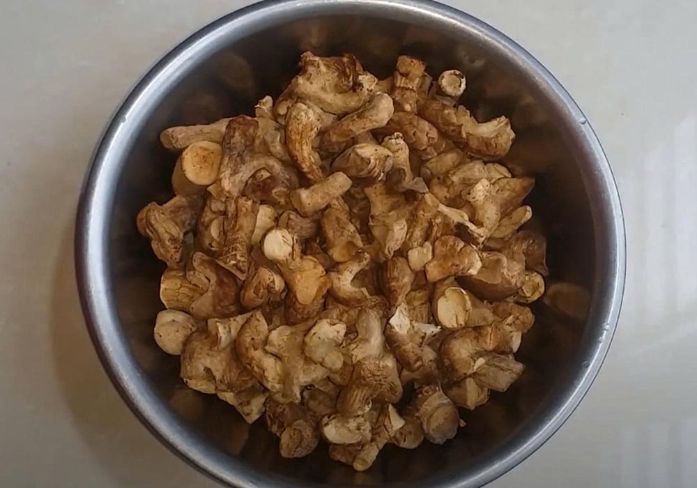 Nguyên liệu làm ruốc nấm chay
