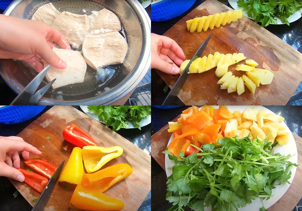 Sơ chế các nguyên liệu