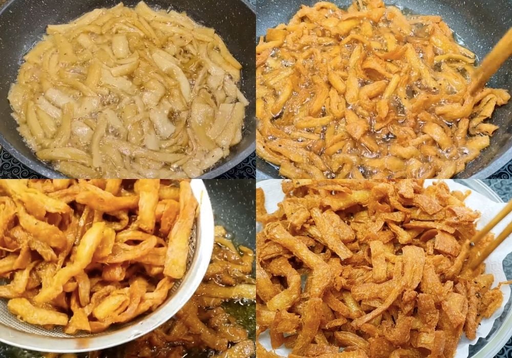 Chiên sườn non chay