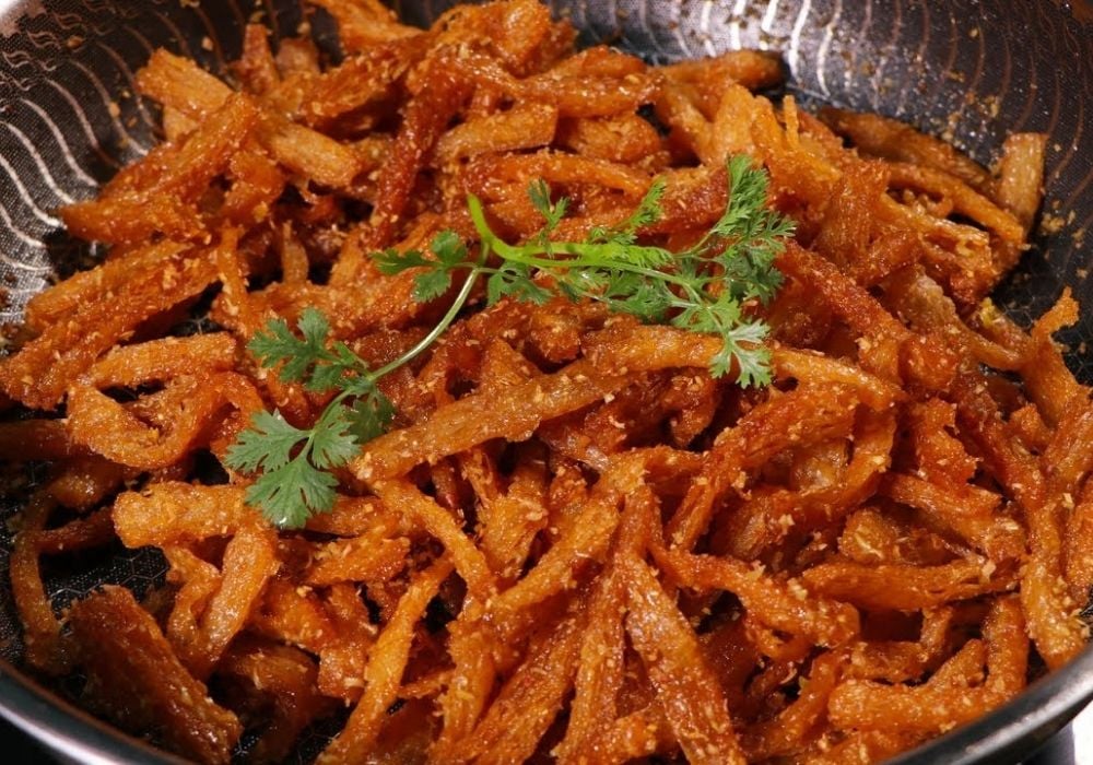 Sườn non chay chiên sả ớt