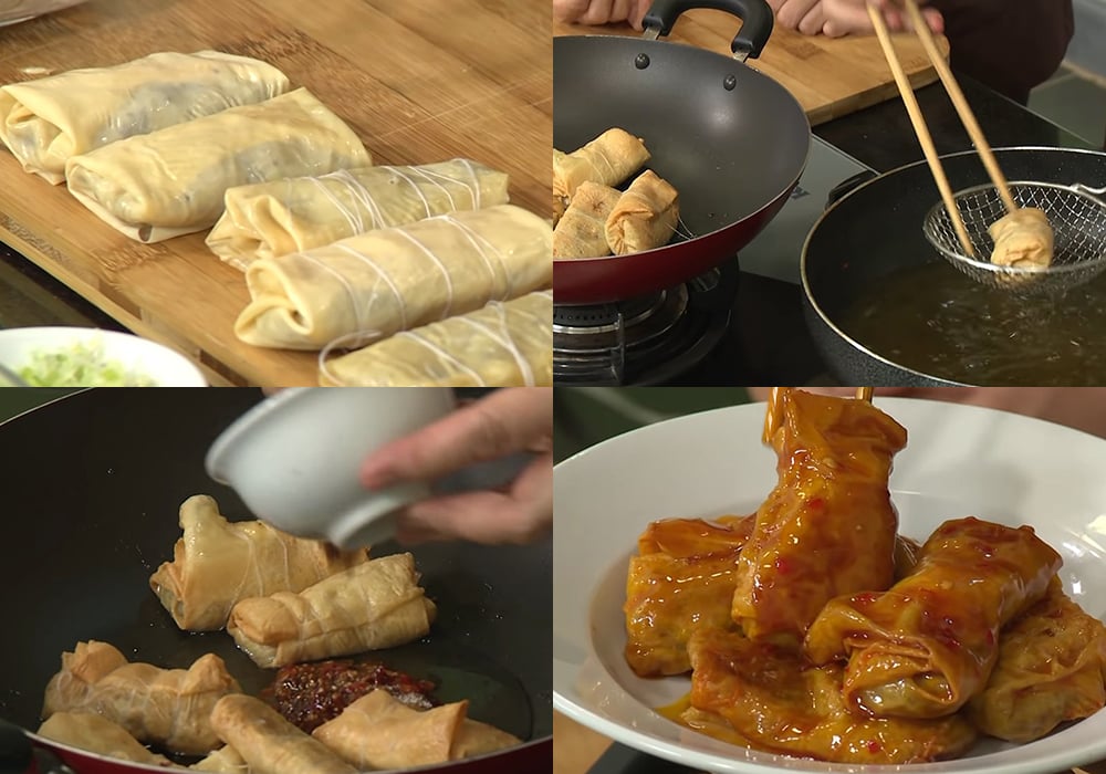 Các bước làm tàu hũ ky kho chay