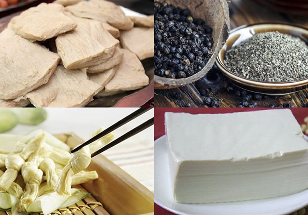 Nguyên liệu làm thịt kho tiêu chay