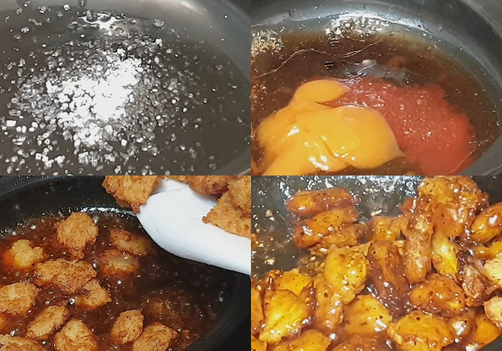 Các bước làm thịt kho tiêu chay