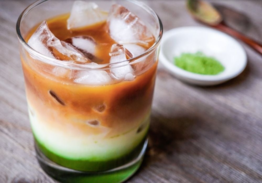 Matcha latte espresso