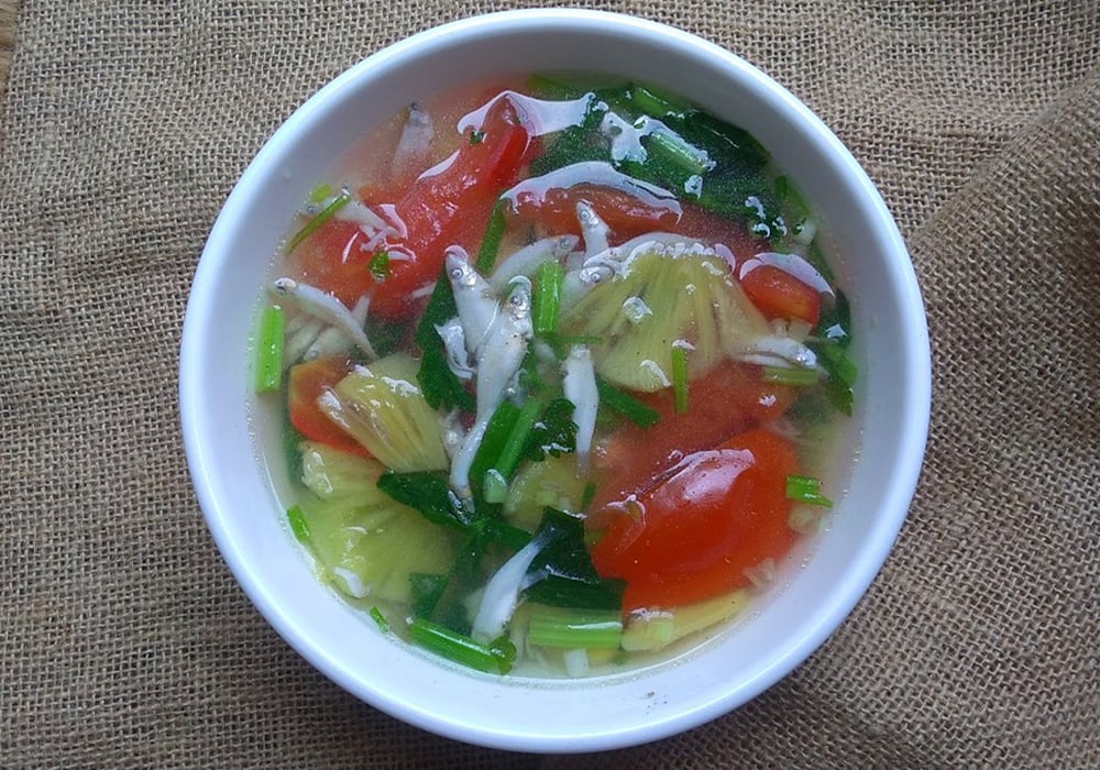 Canh ngót cá cơm
