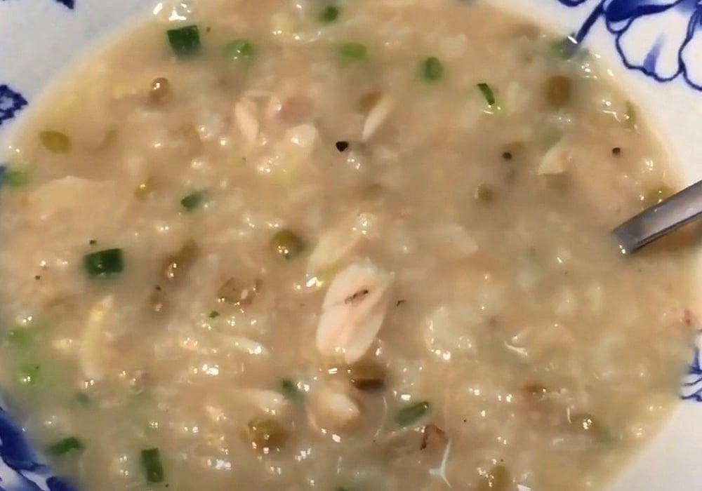 Cháo ếch đậu xanh