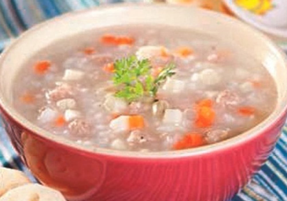 Cháo ếch cà rốt