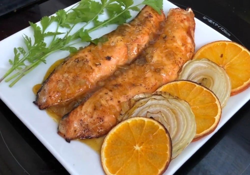Cá hồi nướng