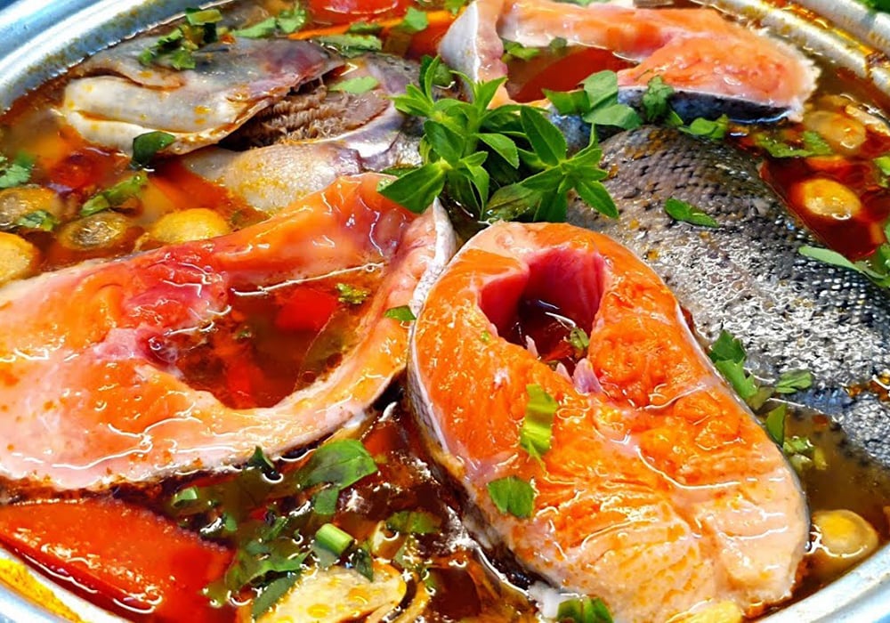 Lẩu cá hồi