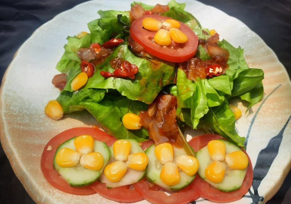 Mẹo bảo quản xà lách salad trộn chay đúng cách