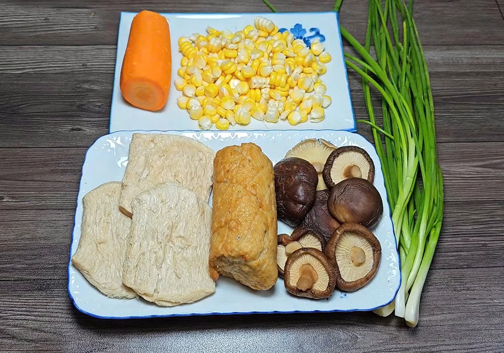 Nguyên liệu làm xôi mặn chay