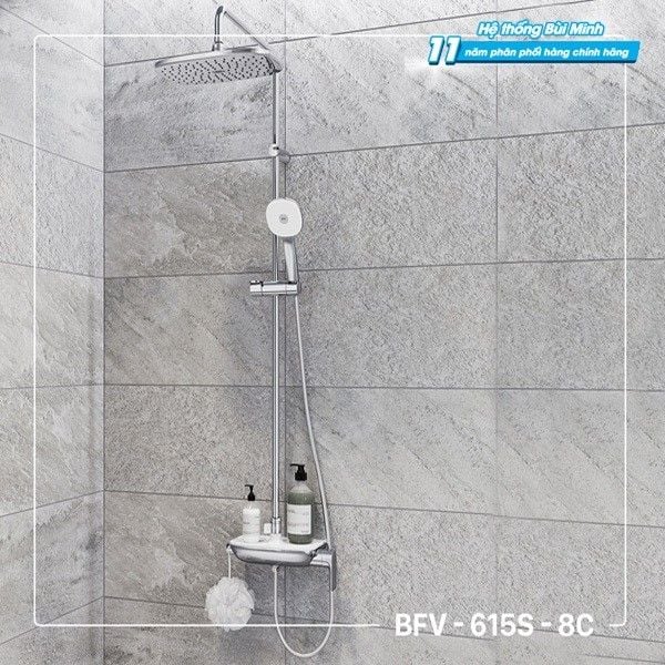 Sen tắm cây INAX BFV-615S-8C: Sự kết hợp hoàn hảo giữa thiết kế sang trọng và tiện nghi Nhật Bản