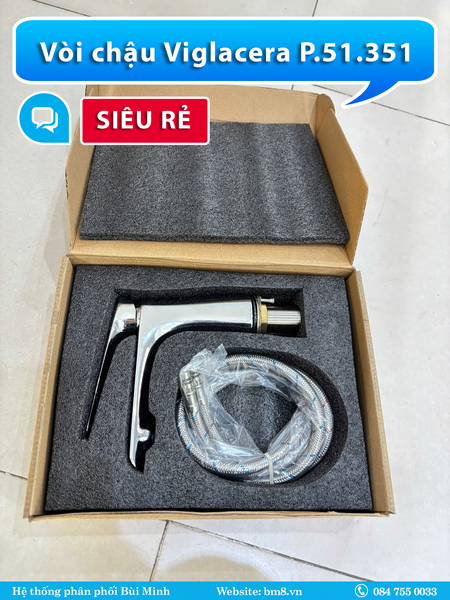 Vòi Lavabo Viglacera Platinum P.51.351 Nóng Lạnh – Sang Trọng, Bền Bỉ, Dễ Sử Dụng