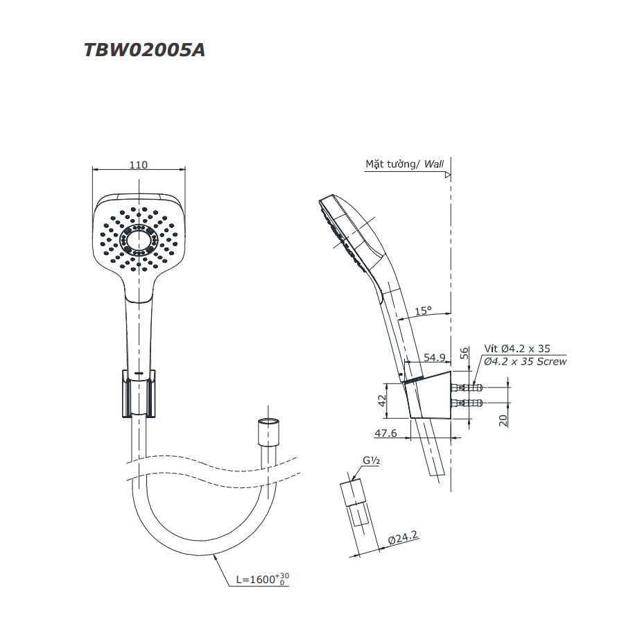 Bản vẽ Bát sen Toto TBW02005A