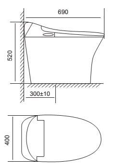 Bàn cầu điện tử Viglacera V94R - Bùi Minh