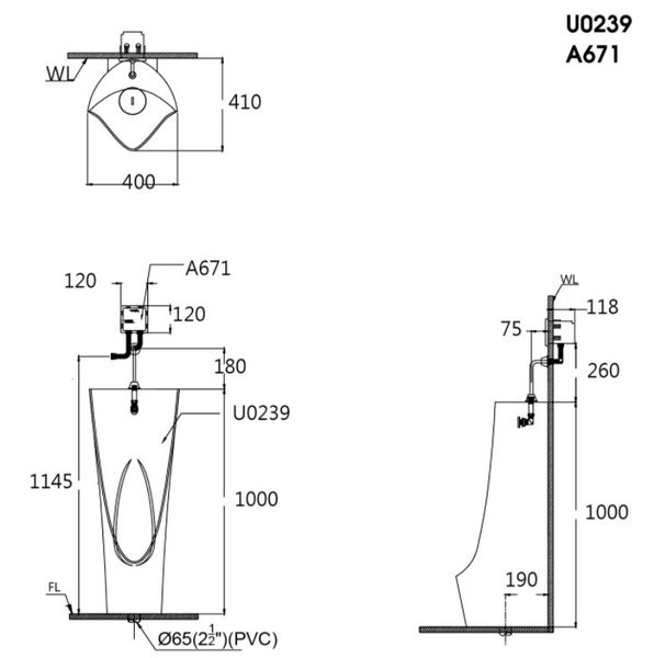 Tiểu nam Caesar U0239 đặt sàn - Bùi Minh