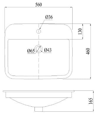 Chậu rửa dương bàn Caesar L5019 - Bùi Minh