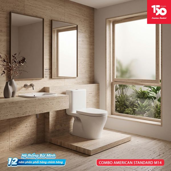 Combo thiết bị vệ sinh American Standard M14 - Bùi Minh