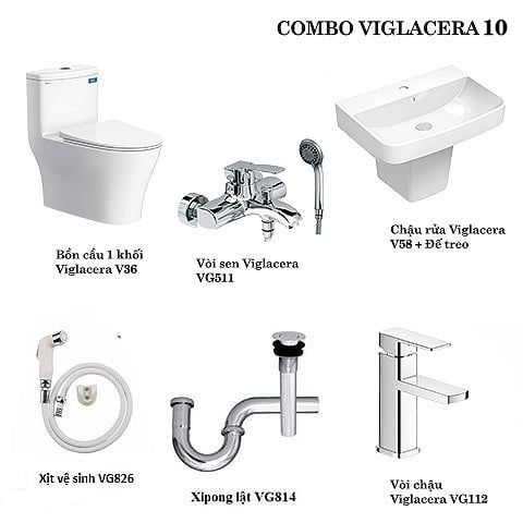 Combo thiết bị vệ sinh Viglacera số 10 - Bùi Minh