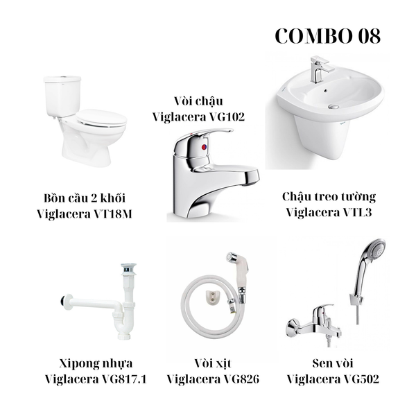 combo thiết bị vệ sinh Viglacera số 8 - Bùi Minh