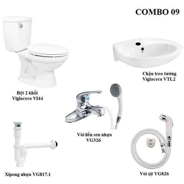 combo thiết bị vệ sinh Viglacera số 9 - Bùi Minh